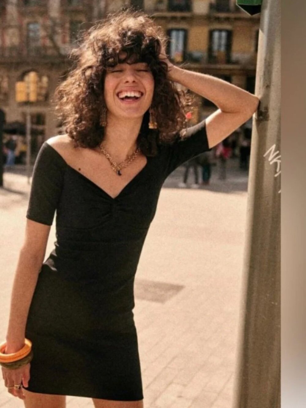 NWT XS Sézane French chic knit Coraline dress